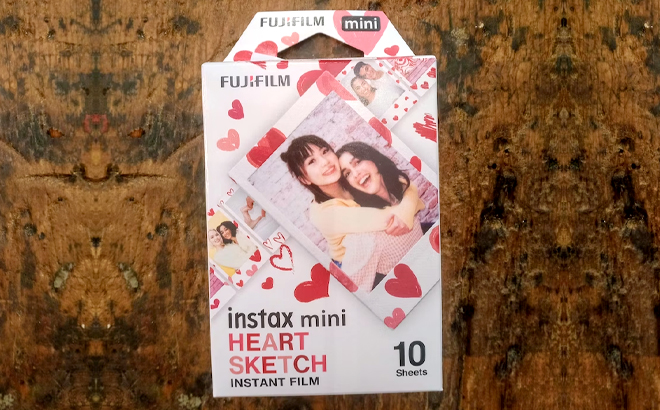 Fujifilm Instax Mini Film Heart Sketch 10 Pack