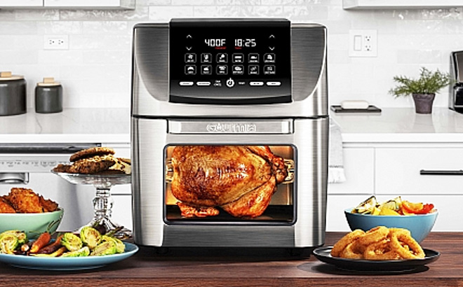Gourmia All-in-One 14 QT Air Fryer with 12 Cooking Functions 