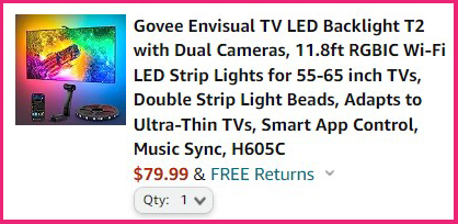 Govee Envisual TV LED Backlight T2 Summary