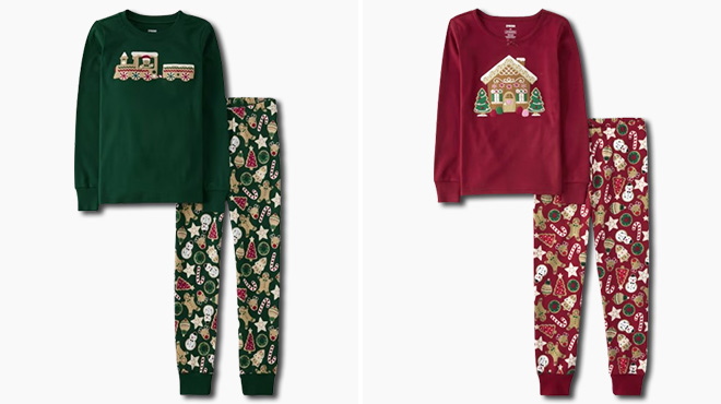Gymboree Gingerbread and Girls Gingerbread Cotton Pajamas