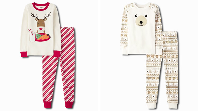 Gymboree Polar Bear and Reindeer Snug Fit Cotton Pajamas