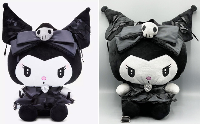 Hello Kitty Kuromi Lolita Plush Backpack