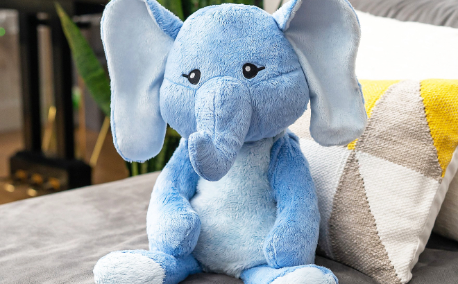 Hugimals Emory the Elephant Weighted Plush Animal