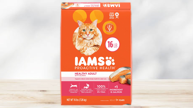IAMS Adult Dry Cat Food 16 lbs Salmon Flavor