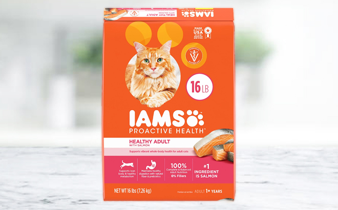IAMS Proactive Health Adult Dry Cat Food 16 lbs Salmon Flavor