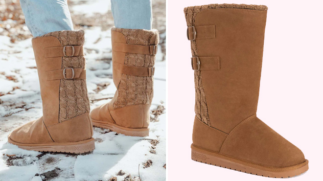Images of Essentials by Muk Luks Womens Camel Jean Boots