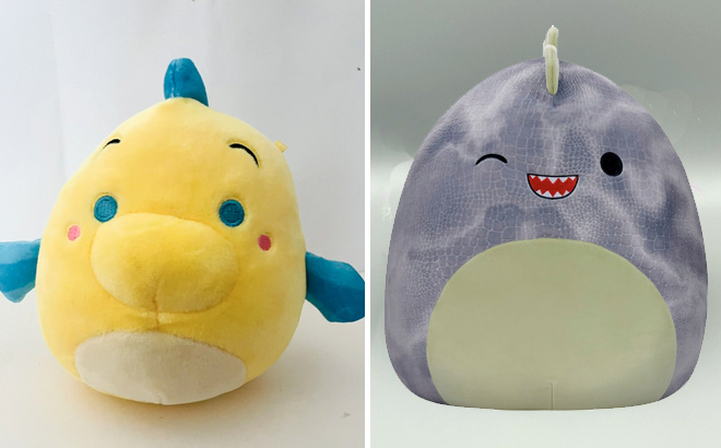 Jazwares Squishmallows 822 Disney Plush Assortment and Grey T Rex WMint Belly Xander