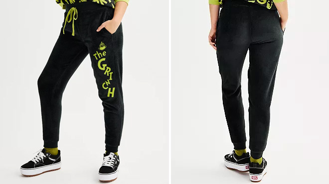 Juniors The Grinch Graphic Jogger Pants