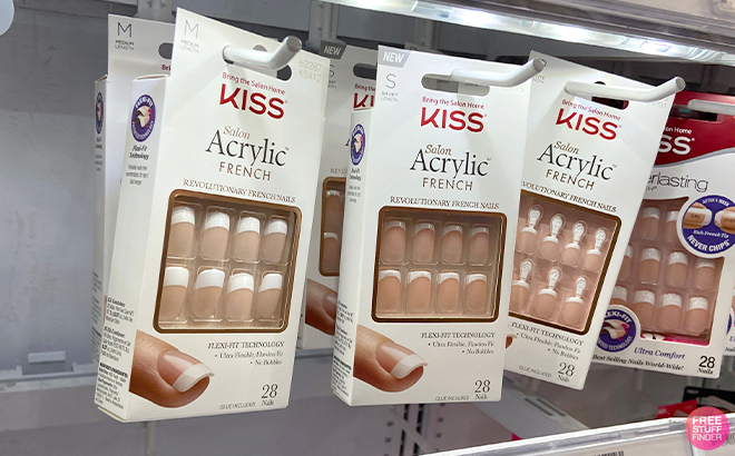 Kiss Salon Acrylic French Manicure Fashion Nails