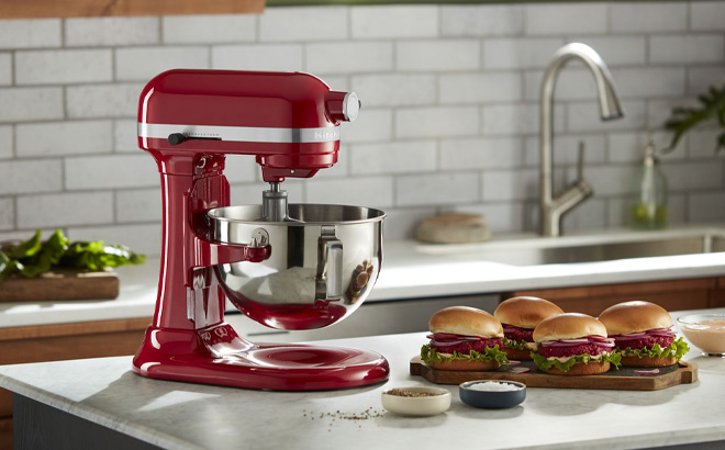 KitchenAid 5 5 Quart Bowl Lift Stand Mixer in Red Color