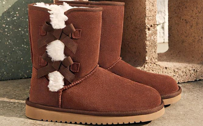 Koolaburra by UGG Victoria Womens Short Winter Boots in Cappuccino Color