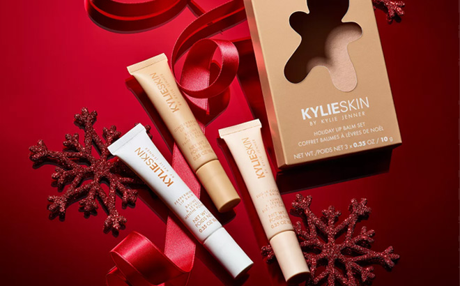 Kylie Cosmetics 3 Piece Holiday Collection Lip Balm Set Kylie Cosmetics 3 Piece Holiday Collection Lip Balm Set