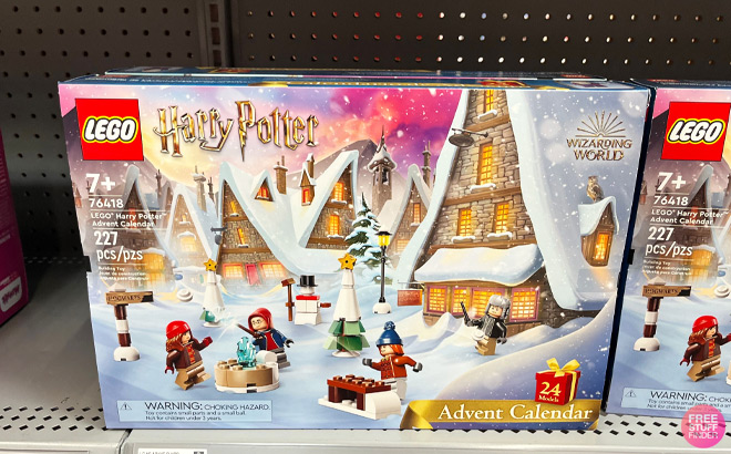 LEGO Harry Potter 2023 Advent Calendar on a Shelf