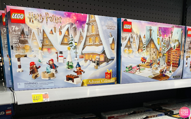 LEGO Harry Potter 2023 Advent Calendar Building Set on a Shelf at Walmart