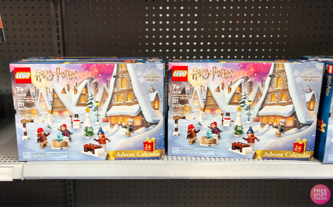 LEGO Harry Potter Advent Calendar on a Shelf