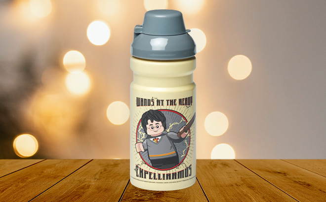 LEGO Harry Potter Tan Expelliarmus Water Bottle