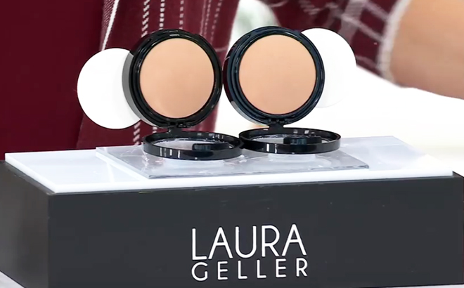Laura Geller Double Take Versatile Powder Foundation Duo at QVC