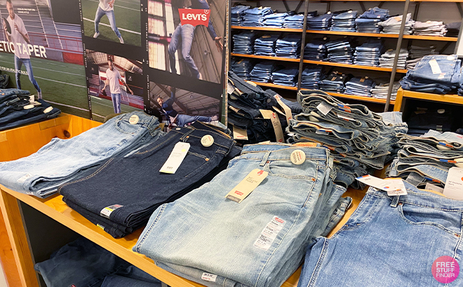 Levis Jeans on Shelves at JCPenney