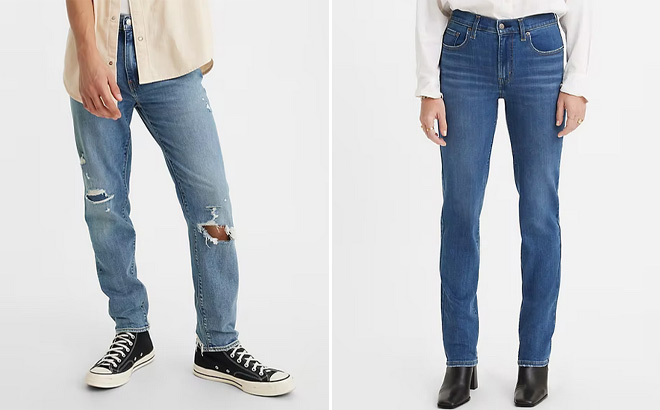 Levis Mens and Womens Jeans