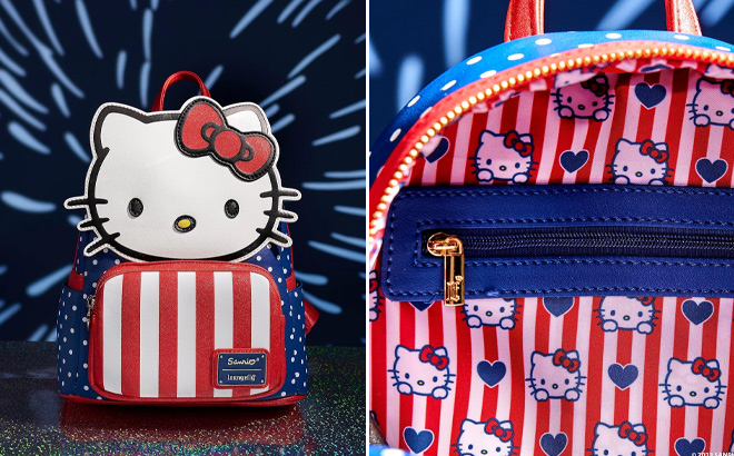 Loungefly Hello Kitty Patriotic Mini Backpack