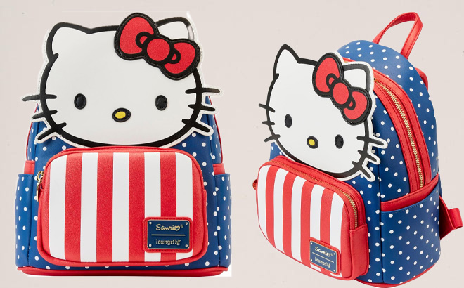 Loungefly Hello Kitty Patriotic Mini Backpacks