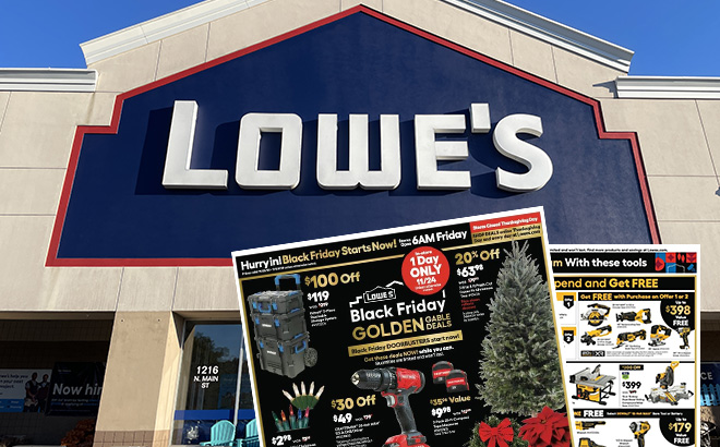 Lowes Storefront and Black Friday Ad Scan