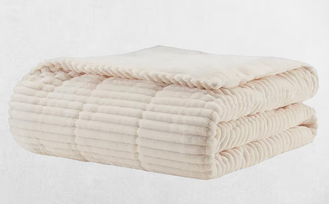 Madison Park Parker Oversized Corduroy Plush Down Alternative Throw Madison Park Parker Oversized Corduroy Plush Down Alternative Throw