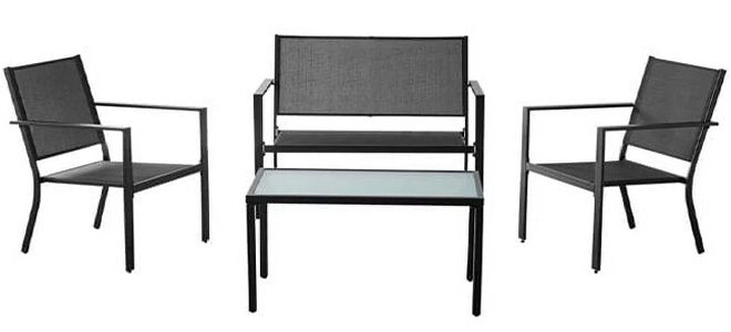Mainstays Kingston Ridge 4 Piece Outdoor Conversation Set Mainstays Kingston Ridge 4 Piece Outdoor Conversation Set