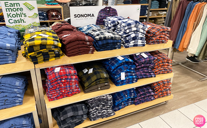 Mens Sonoma Goods For Life Shirts in Kohls Store