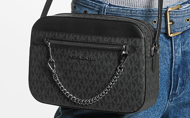 Michael Cors Jet Set Large Logo Crossbody Bag
