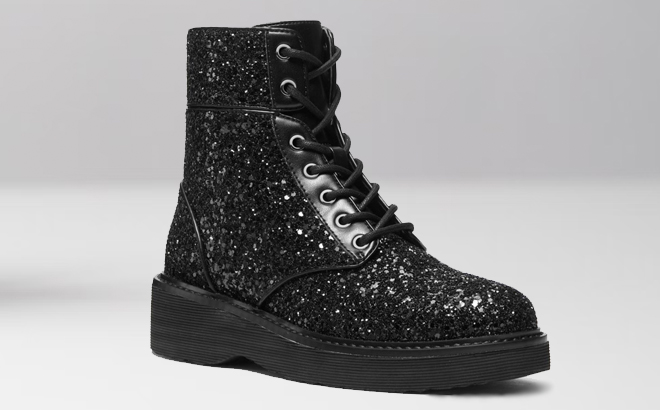 Michael Kors Combat Glitter Boots