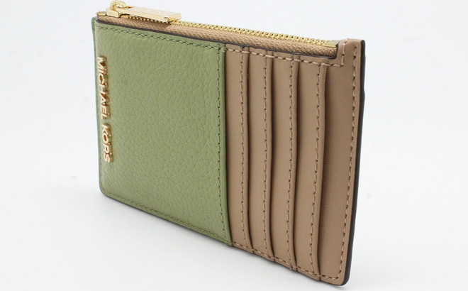 Michael Kors Jet Set Travel Medium Two-Tone Leather Card Case Michael Kors Jet Set Travel Medium Two-Tone Leather Card Case