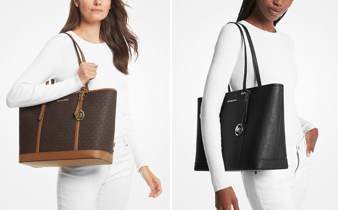 Michael Kors Large Logo Tote Bag and Large Saffiano Leather Tote Bag Michael Kors Large Logo Tote Bag and Large Saffiano Leather Tote Bag