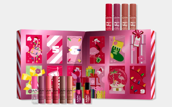 NYX 12 Days Of Kissmas Lip Makeup Gift Set NYX 12 Days Of Kissmas Lip Makeup Gift Set