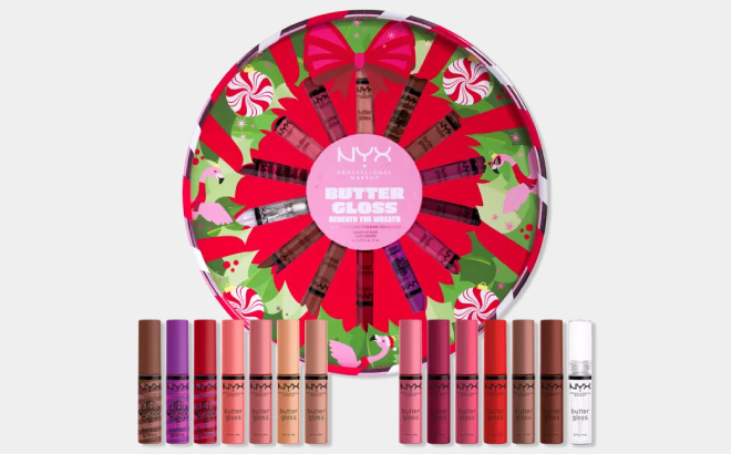NYX Butter Gloss Beneath The Wreath Lip Gloss Holiday Gift Set