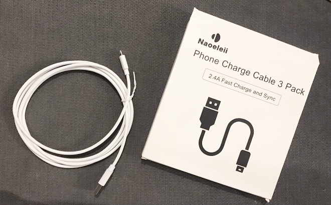 Naoeleii iPhone Lightning Cable 3 Pack