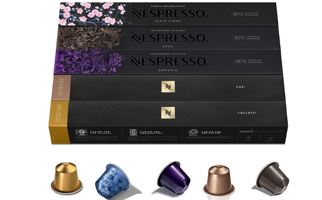 Nespresso Capsules OriginalLine Variety Pack 50 ct