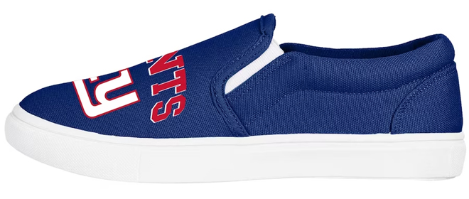 New York Giants FOCO Womens Big Logo Slip On Sneakers