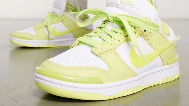 Nike Dunk Twist Low Sneakers white and lemon twist