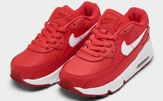 Nike Kids Toddler Air Max 90 Casual Shoes in Track Red Color