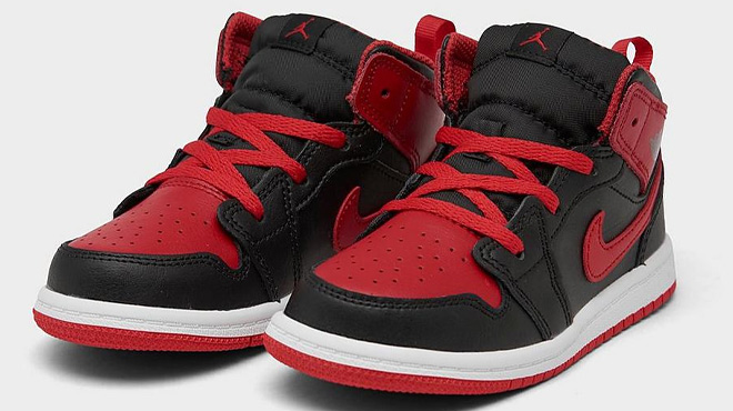 Nike Toddler Air Jordan Retro 1 Mid Casual Shoes