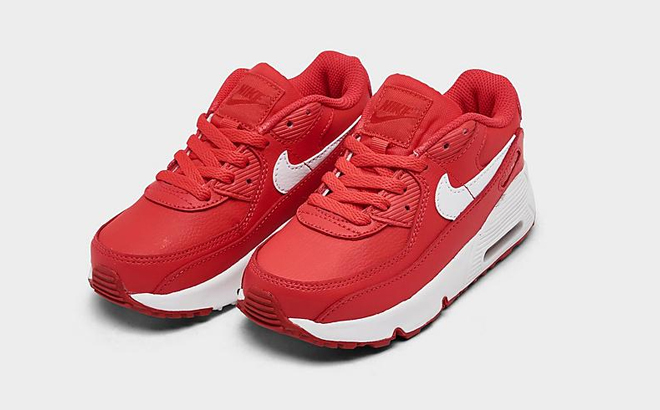 Nike Toddler Air Max 90 Casual Shoes in Track Red Color