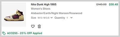 Nike Womens Dunk High 1985 Shoes Screenshot