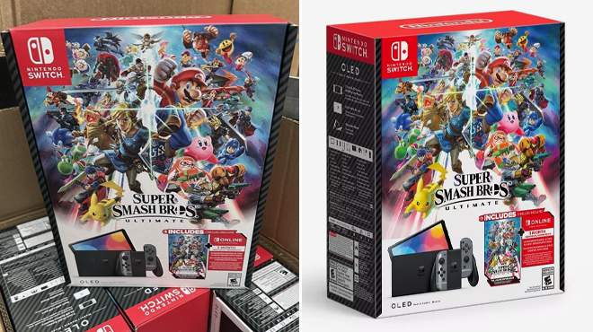 Nintendo Switch OLED Model Super Smash Bros Ultimate Bundle