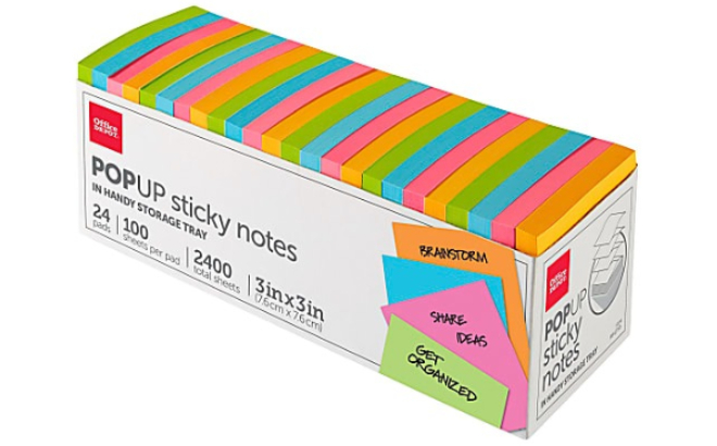 Office Depot Pop Up Sticky Notes 24 Pack