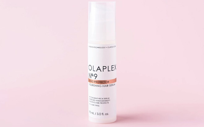 Olaplex No 9 Bond Protector Hair Serum On Pink Colored Surface