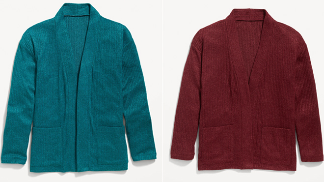 Old Navy Cozy Plush Open Front Cardigan Sweater Old Navy Cozy Plush Open Front Cardigan Sweater