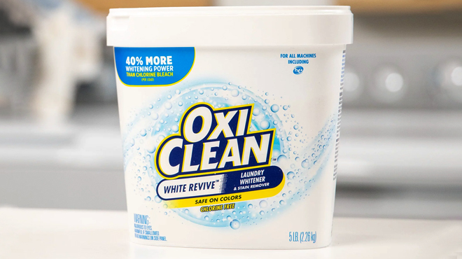 OxiClean White Revive Laundry Whitener Stain Remover 5 Pounds