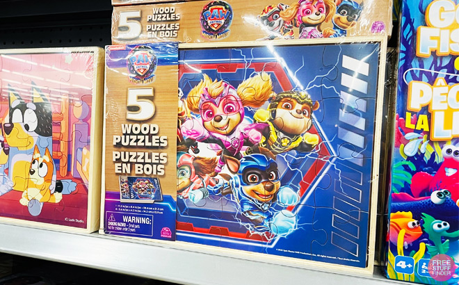 PAW Patrol The Mighty Movie 5 Wood Puzzles 1