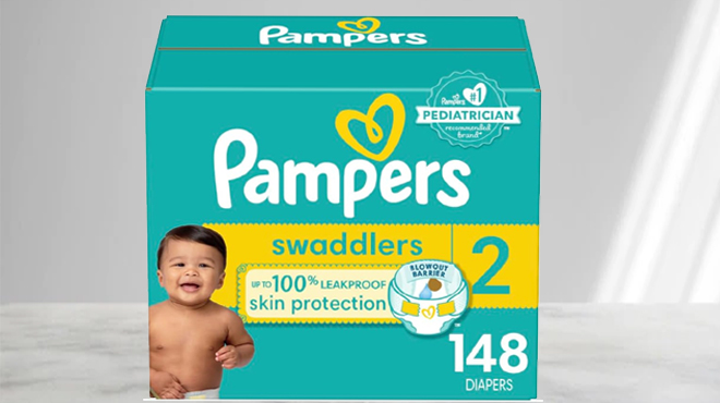 Pampers Swaddlers Diapers Size 2 148 Count